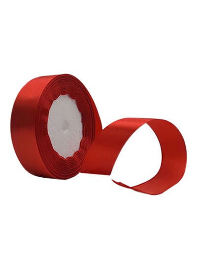 Buy 5-Piece Decorative Satin Ribbon Set Maroon in Saudi Arabia