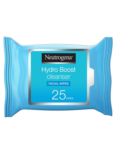 Buy Neutrogena Makeup Remover Face Wipes, Hydro Boost Cleansing, Pack Of 25 Wipes in Saudi Arabia
