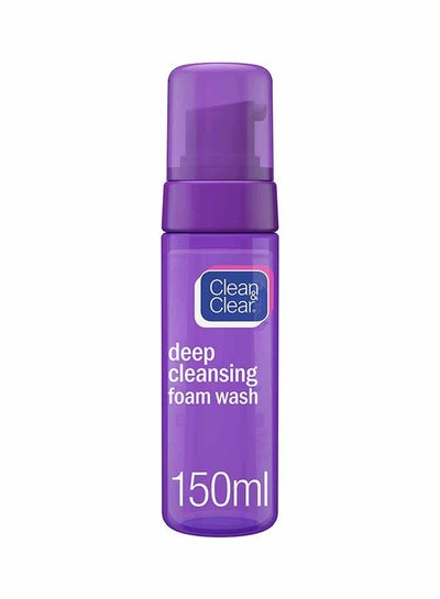 Buy CLEAN & CLEAR, Foam Facial Wash, Deep Cleansing, 150ml in Egypt