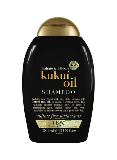 Buy Ogx, Hydrate And Defrizz+ Kukuí Oil Shampoo Black 385ml in Egypt