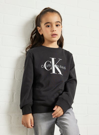 monogram logo raglan sleeve sweatshirt