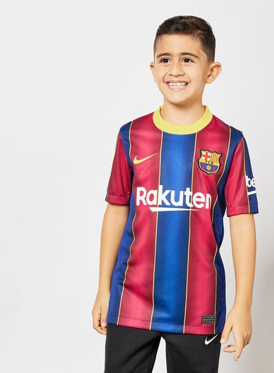 Older Kids FC Barcelona 2020/21 Stadium Home Jersey Deep Royal Blue ...