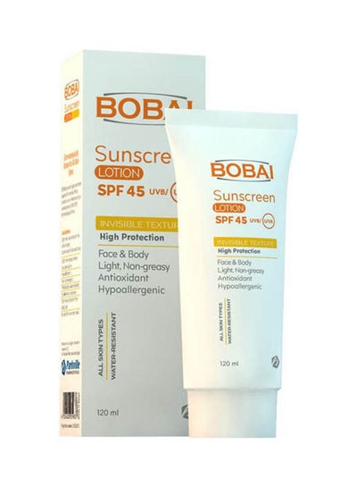 Buy Bobai Sunscreen Lotion Spf45 - (One + One Free) White 120ml in Egypt