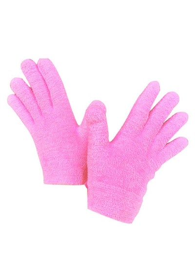 Buy Moisturizing Gel Hand Gloves Pink in Saudi Arabia
