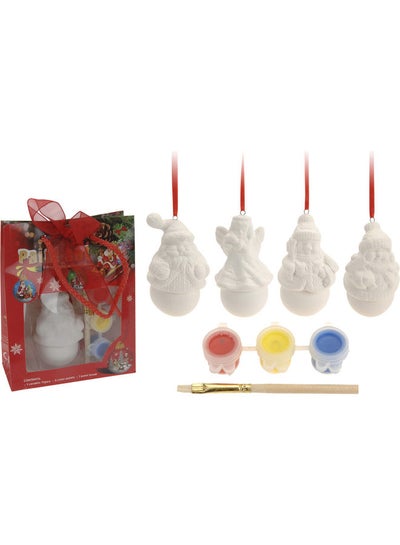 Buy 5-Piece Christmas Paint Set Assorted Multicolour 40.7 X 34.3 X 29.1cm in UAE