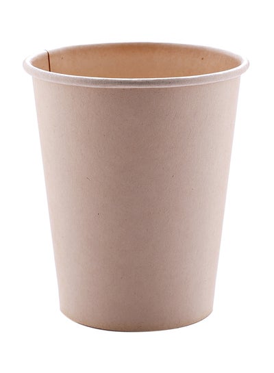 Buy 50-Piece Bamboo Paper Cup Brown 207ml in Saudi Arabia