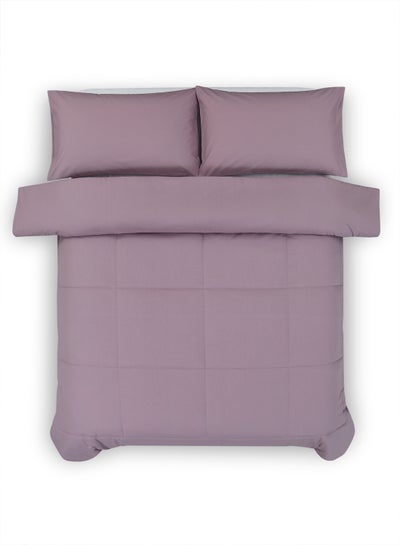 اشتري Comforter Set polyester Mauve 230 x 220cm في الامارات