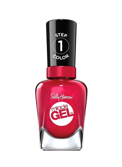 Buy Miracle Gel A Rich Dark Red Nail Polish Bordeaux Glow in UAE