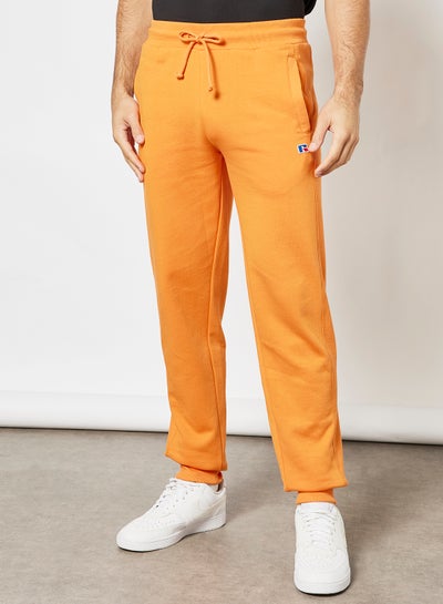 Buy Embroidered Logo Sweatpants Orange in Saudi Arabia