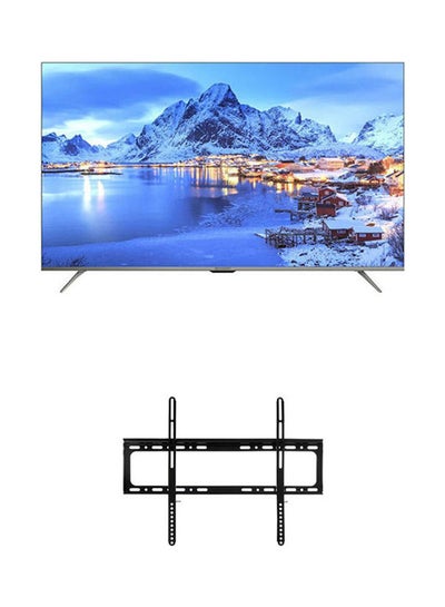 اشتري 55-Inch UHD LED Smart Tv With Flat Panel Wall Mount Bracket 20x26cm 4T-C55DL6EX Silver في مصر