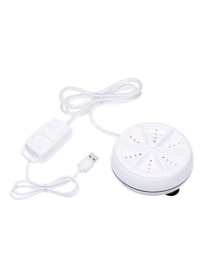 Buy 3-In-1 Portable Mini Washing Machine Rotating Turbine Washer NE-CIN116 White in UAE