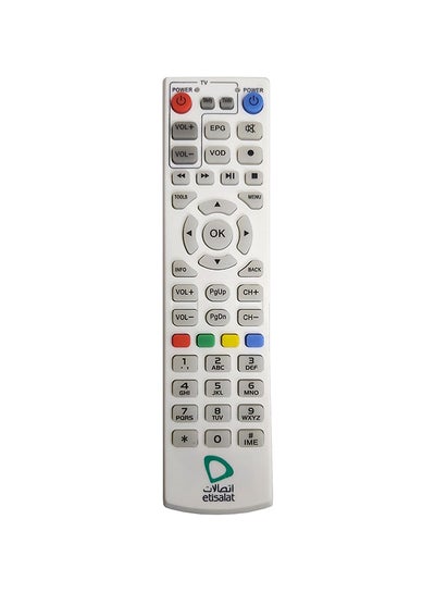 Buy TV Remote Control For Elife Etisalat White in UAE
