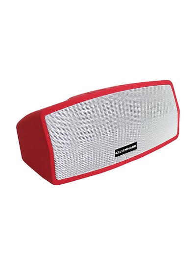 Buy Portable Bluetooth Speaker Silver/Red in UAE