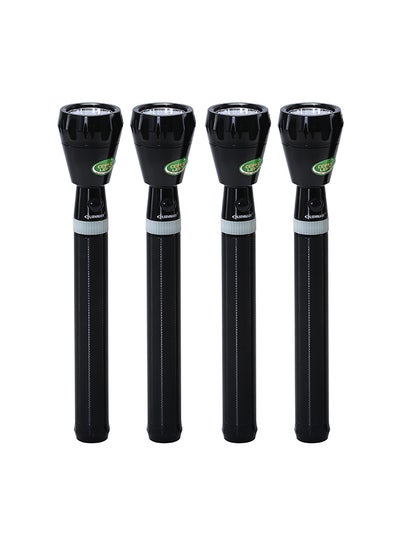 Buy 4-In-1 Rechargeable LED FlashLight Black in UAE