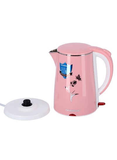 Buy Electric Kettle 1.8 L 1500.0 W OMK2355 Pink/White in UAE