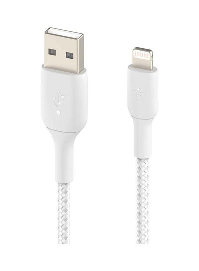 Buy BoostCharge Braided Lightning Cable 3M White in UAE