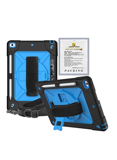 Buy Protective Case Cover for Apple iPad 10.2 inch（2021/2020/2019) Generation Black/Blue in UAE