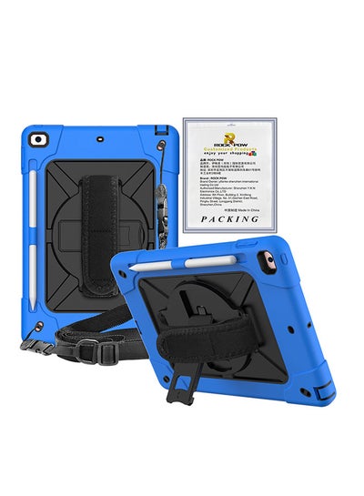 Buy Protective Case Cover for Apple iPad 10.2 inch（2021/2020/2019) Generation Blue/Black in UAE