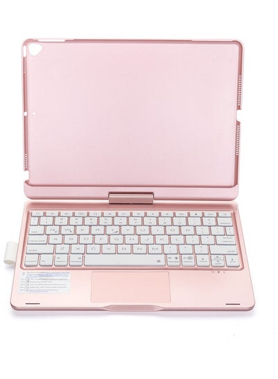 Buy Wireless Keyboard with TouchPad for iPad 10.2/10.5 Rose Gold in UAE