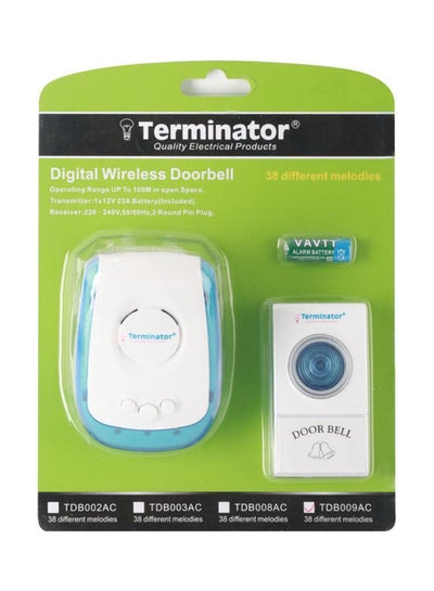 Buy Digital Wireless Doorbell White 20 X 15cm in UAE