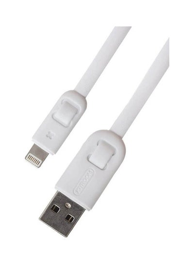 Buy Jiangxin Series USB Lightning Flat Cable White in Egypt