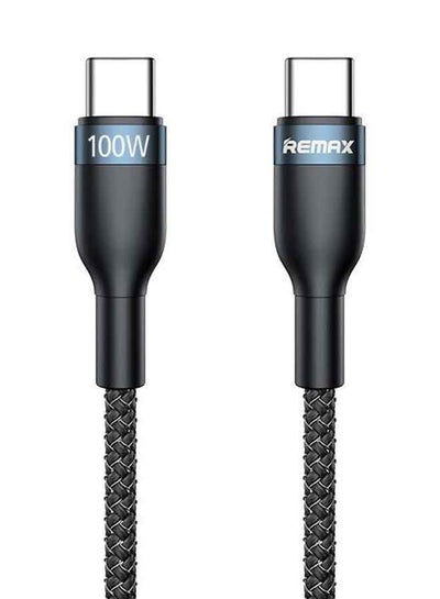 Buy Type-C To Type-C Fast Charging Cable Black in Saudi Arabia