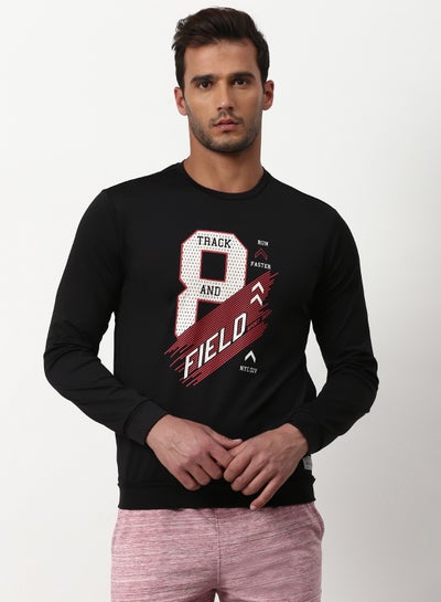 Buy Active Wear Sweatshirt Black in Saudi Arabia