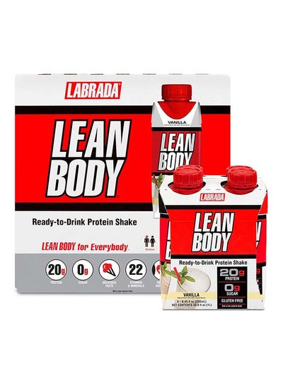 Buy 16-Piece Lean Body Ready To Drink Protein Shake-Vanilla in UAE