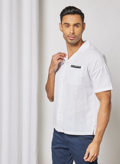 Buy Essential Short Sleeve Shirt White in Saudi Arabia
