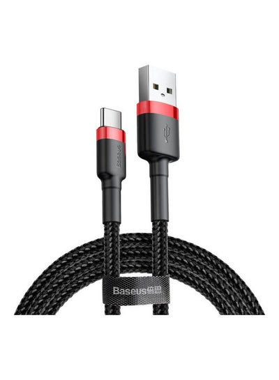 Buy Cafule Cable Usb For Type-C 2A 2M Red-Black in Egypt