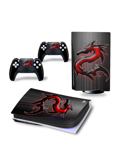 Buy Console And Controller Decal Sticker Set For PlayStation 5 Disc Version in UAE