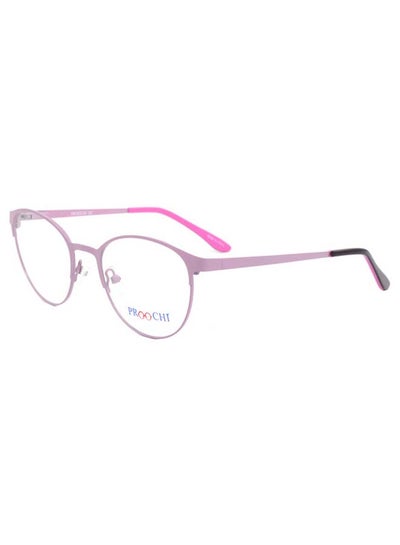 Buy women Full Rim Oval Shape Clear Lens Eyeglass Frame - Lens Size: 48 mm - Pink in UAE