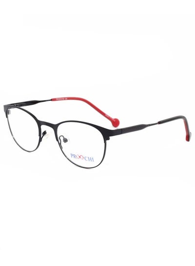 Buy unisex Full Rim Oval Shape Clear Lens Eyeglass Frame - Lens Size: 46 mm - Black / Blue in UAE