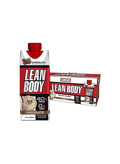 Buy 12-Piece Lean Body Ready To Drink Protein Shake-Chocolate in UAE