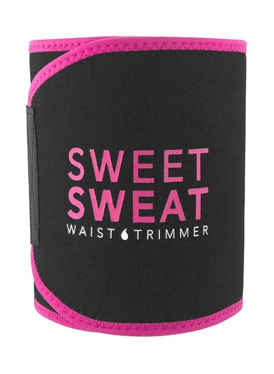 Buy Sweet Sweat Waist Trimmer Black/Pink L in Saudi Arabia