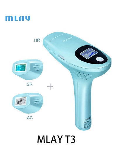 Buy T3 3 In 1 Home IPL Permanent Laser Hair Removal Device Green in Saudi Arabia