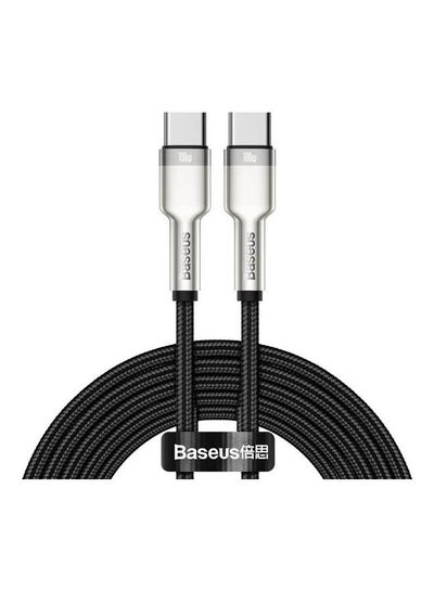 اشتري Cafule Series Metal Data Cable Type-C To Type-C 100W 2M Black في مصر