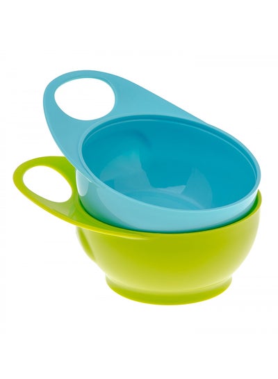 Buy 2-Piece Easy-Hold Bowls - Blue/Green in UAE