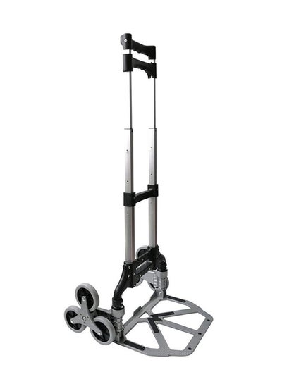 Buy Foldable Hand Truck Stair Trolley Black in Saudi Arabia