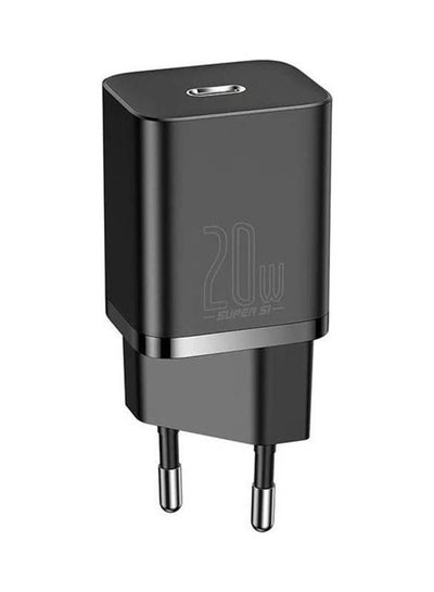 Buy Super Si Quick Charger 1C 20W Eu Black in Egypt