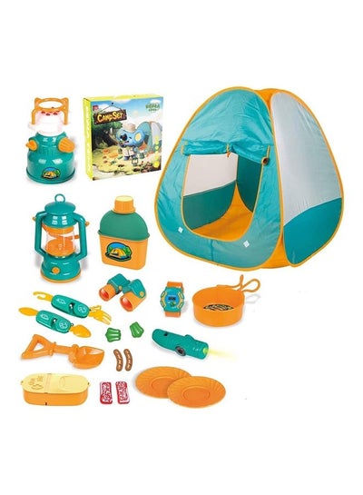 اشتري 20-Piece Kids Camping Set With Play Tent 32x10x33cm في الامارات