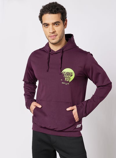 Buy Active Wear Hoodie Purple in UAE