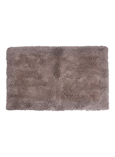 اشتري Deluxe Cotton Viscose Bathmat Taupe 53x86x0.5cm في الامارات