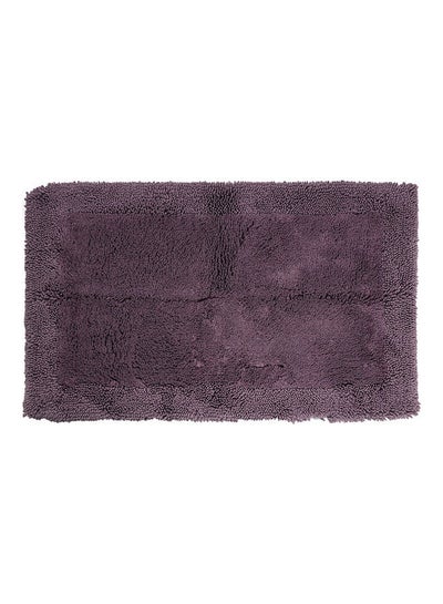 Buy Deluxe Viscose Bathmat Purple 53x86x0.5cm in UAE