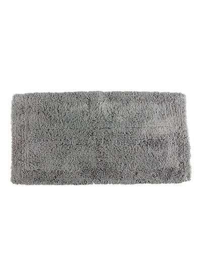 اشتري Deluxe Viscose Bathmat Grey 53x86x0.5cm في الامارات