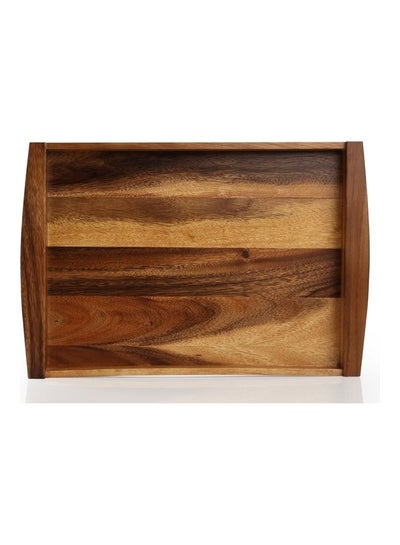 Buy Wood Butter Tray Natural 51x34x5cm in UAE