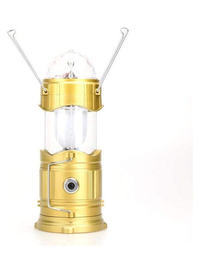 اشتري Led Rechargeable Lantern With Dj Disco Stage Light And Torch And Usb Charging Gold في مصر