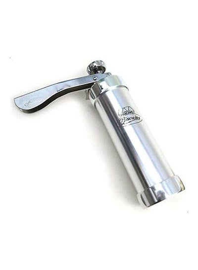 Buy Cookie Press Machine Biscuit Maker Decorating Gun Kitchen Tools Set Silver in Egypt