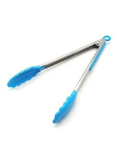 Buy Silicone Barbeque Tongs Blue in Egypt