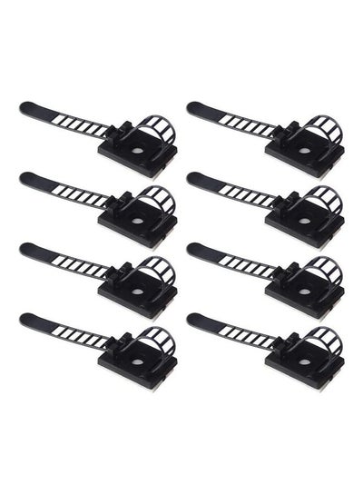 Buy 100-Piece Adjustable Cable Tie for Wire Management Clips Black 24cm in UAE